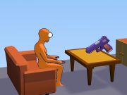 Xogo Ragdoll Gun Shooter: Playground de Cannon Spinner  en liña