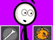 Xogo Stickman escollendo accións  en liña