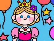 Xogo Cor por código: pequena princesa  en liña
