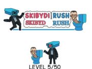 Xogo Skibydi Rush  en liña