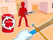 Xogo Stickman Archer disparando frechas a Reds  en liña