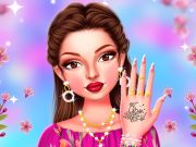 Xogo Deseño de manicura de primavera de famosos  en liña