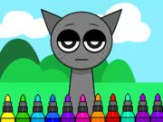 Xogo Libro para colorear: Sprunki Incredibox Gray  en liña