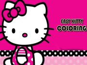 Xogo Kitty para colorear fácil  en liña