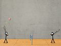Xogo Figura de pau bádminton  en liña