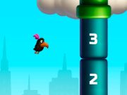 Xogo Paxaro matemático flappy skebob en liña