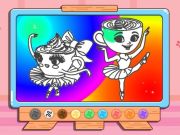 Xogo Libro para colorear: Ballerina Cappuccin en liña