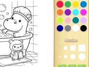 Xogo Libro para colorear amigos acolledores para nenos en liña
