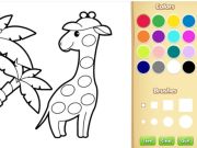 Xogo Libro para colorear de animais fácil para nenos en liña