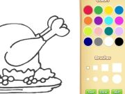 Xogo Libro para colorear de comida para nenos en liña