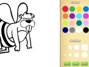 Xogo Divertido libro para colorear de animais para nenos en liña