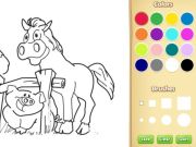 Xogo Animais de granxa libro para colorear para nenos en liña Xogo Animais de granxa libro para colorear para nenos en liña