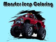 Xogo Colorear monstro jeep en liña