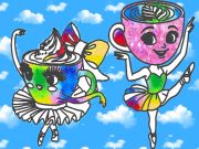 Xogo Libro para colorear para nenos: Ballerina Cappuccina en liña