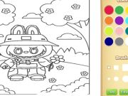 Xogo Bonito libro para colorear Labubu para nenos en liña