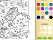 Xogo Libro para colorear de animais mariños en liña