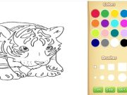 Xogo Libro para colorear Baby Tiger en liña