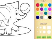Xogo Libro para colorear de animais sinxelo para nenos en liña