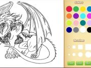 Xogo Dragon Chimera para colorear en liña