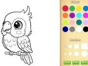 Xogo Libro para colorear de animais kawaii en liña