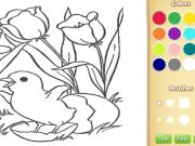 Xogo Libro para colorear flores para nenos en liña