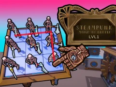Xogo Steampunk Merge To Battle en liña