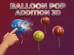 Xogo Balloon Pop Addition 3D en liña