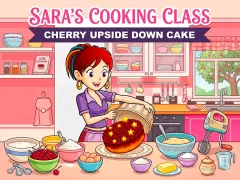 Xogo Sara’s Cooking Class: Cherry Upside Down Cake en liña