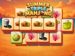 Xogo Summer Triple Mahjong en liña