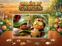Xogo Mojicon Garden Jigsaw Solitaire! en liña
