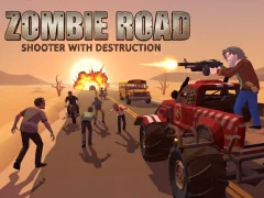 Xogo Zombie Road: Shooter with Destruction en liña