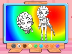 Xogo Coloring Book: Kpop Rumi en liña