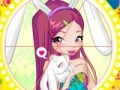 Xogo Winx bunny style: Round Puzzle en liña