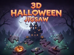 Xogo 3D Halloween Jigsaw en liña