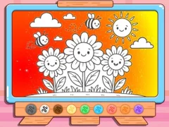 Xogo Coloring Book: Happy Flower en liña