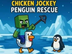 Xogo Chicken Jockey: Penguin Rescue en liña