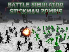 Xogo Battle Simulator Stickman Zombie en liña