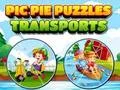 Xogo Pic Pie Puzzles Transports en liña