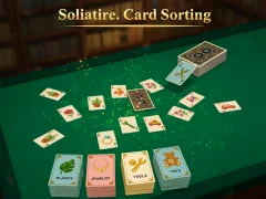 Xogo Solitaire. Card Sorting en liña