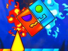 Xogo Fire And Water Geometry Dash en liña