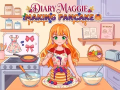 Xogo Diary Maggie Making Pancake en liña