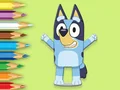 Xogo Coloring Book: Happy Bluey en liña