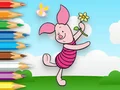 Xogo Coloring Book: Piglet Holds Toy Windmill en liña