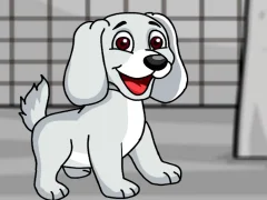 Xogo Rescue the White Puppy from Cage en liña