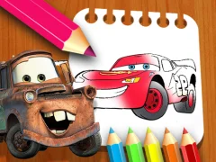 Xogo Cars Coloring Book en liña