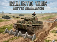 Xogo Realistic Tank Battle Simulation en liña