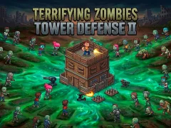 Xogo Terrifying Zombies Tower Defense II en liña