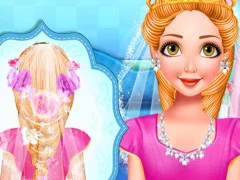 Xogo Princess wedding hairstyle en liña