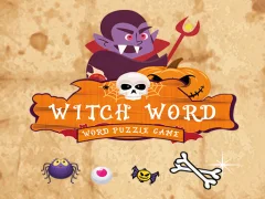 Xogo Witch Word Halloween Puzzel Game en liña