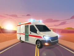 Xogo Ambulance Traffic Drive en liña